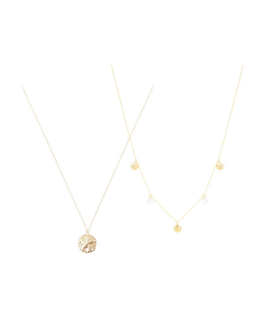 BUNDLES - THE SANDDOLLAR NECKLACE SET