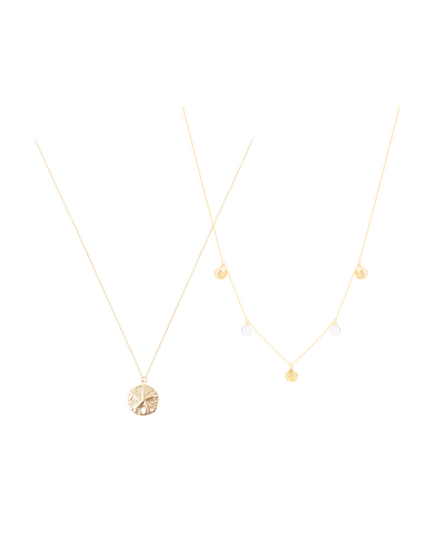 BUNDLES - THE SANDDOLLAR NECKLACE SET