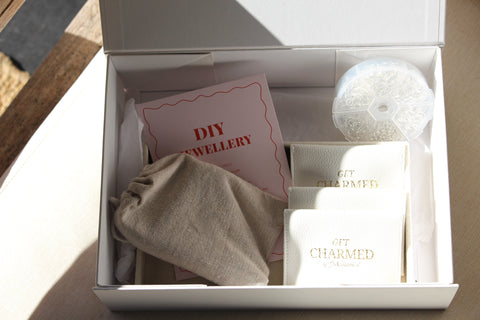DIY CHARM NECKLACE KITS -  SILVER