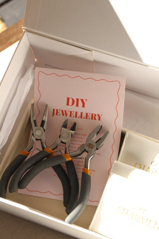 DIY CHARM NECKLACE KITS -  SILVER