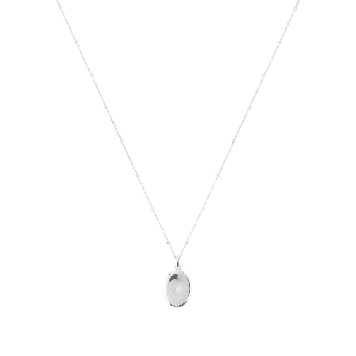 THE LOCKET NECKLACE SILVER