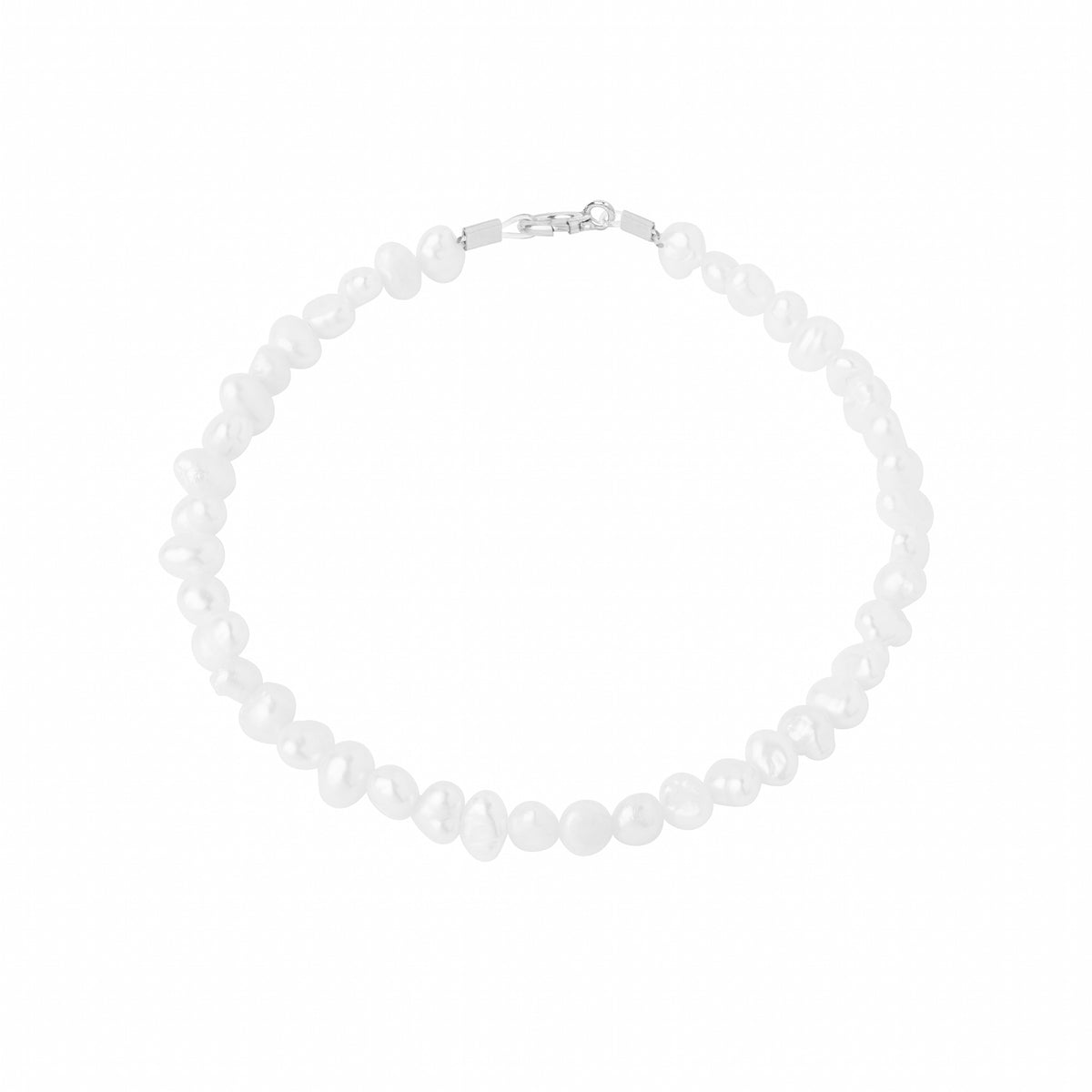 THE MILLIE PEARL BRACELET SILVER